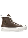 Converse Kids Eva Lift Trainers - Brown, Brown, Size 10 Younger