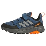 adidas Terrex Trailmaker Hiking Shoes Sneaker, Wonder Steel/Grey/Impact Orange, 2 UK Child