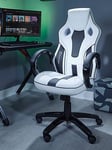 X Rocker Maverick White/Black Pc Office Gaming Chair