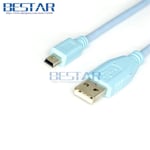 180cm Câble USB CAB-CONSOLE-USB vers mini 5p, 1.8m, 6 pieds, câbles standard CISCO WS-C3750X, 2921, 2911, 2951 Nipseyteko
