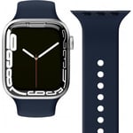 Vonmählen Classic Band -silikonarmband, Apple Watch 42 / 44 / 45 / 49, mörkblå