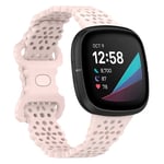 Flower Silikonarmband Fitbit Versa 3/Sense Rosa