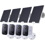 Swann CoreCam Wireless Security Cameras with Solar Charging Panels (4 Pack)