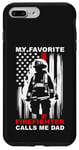 Coque pour iPhone 7 Plus/8 Plus Mon pompier préféré m'appelle papa Vintage Proud Fathers