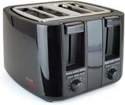 KitchenPerfected 4 Slice extra-wide slot Toaster - Black - E2115BK