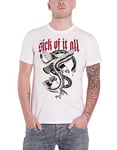 SICK OF IT ALL - EAGLE WHITE - Size S - New T Shirt - J72z