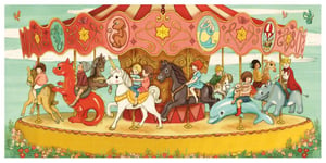 Belle & Boo Enkelt Panoramakort - Karusellen (Fraktfritt)
