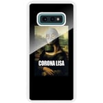 Samsung Galaxy S10e Vitt Mobilskal Med Glas Corona Lisa