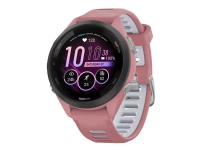 Garmin Forerunner 265S - 42 mm - light pink - smartklokke med bånd - silikon - light pink/powder gray - håndleddstørrelse: 115-178 mm - display 1.1 - 8 GB - Bluetooth, Wi-Fi, ANT+ - 39 g