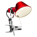 Tolomeo Micro Pinza Clamp Spotlight, Red, Rød