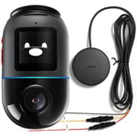 Dash Cam Omni X200 avec 4G Hardwire Kit UP04,Caméra de voiture noire avec câble de Surveillance du stationnement Enregistrement panoramique à 360