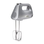 Kenwood Handmixer, 450W, 5 Speeds, Stainless Steel Kneaders and Beaters for Durability and Strength HMP30.A0SI- Silver