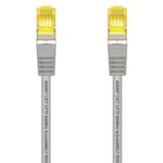 OCIODUAL Aisens Câble Ethernet RJ45 3m Cat.7 600Mhz LSZH SFTP PIMF LAN Local Cordon Reseaux Gris pour PC Laptop PS5 A146-0336