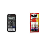 Casio FX-991EX Scientific Calculator, Battery, Solar Energy Driven &Pritt Stick Original Glue Stick - Multi Pack 3 x 22g - Childproof and washable for paper, cardboard and felt