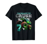 7 Year Old Kids Funny 7th Birthday Boy Monster Truck Car T-Shirt