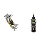 Topeak PT30 Mini Tool, Gold & Muc-Off Dry Lube 120ml Chain Oil (Packaging May Vary)