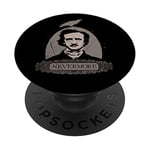 Edgar Allan Poe Gothic Raven Nevermore Horreur anglaise occulte PopSockets PopGrip Interchangeable
