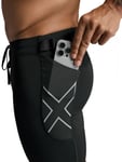 2XU Aero Mesh Compression Shorts M Löparshorts Black/Silver Reflective, S