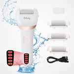 Wolady Electric Foot File, Hard Skin Remover Rechargeable Feet Scrubber Shaver 3