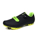SPD Cleat Cycling Shoes MTB, Mens Breathable Non-Slip Road Bike Shoes with Velcro Multicolour UK 5.5-12.5/US 6.5-13.5 (Color : G, Size : UK-12.5/EU48/US-13.5)