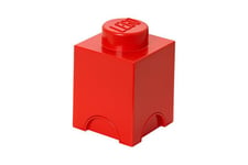 LEGO Storage Brick 1 - förvaringsbox - ljust röd