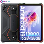 Oscal Spider 8 Tablette Tactile Incassable 10.1" 2K FHD 60Hz 16Go+128Go(SD 1To) 13000(33W) 16MP+13MP Android 13 Tablette PC - Orange