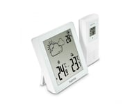 Hama Zakynthos, Vit, Inomhushygrometer, Inomhustermometer, Utomhushygrometer, Utomhustermometer, Hygrometer, Termometer, Hygrometer, Termometer, 20 - 95%, -10 - 50 ° C