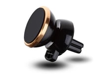 Shot Case Support pour téléphone mobile voiture magnetique nokia 1.3 smartphone avec aimant ventilateur universel 360 rotatif (or)
