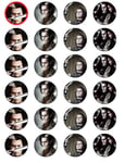 24 X SWEENEY TODD FILM WAFER PAPER BIRTHDAY CAKE TOPPERS