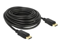 Delock - Câble d'écran - DisplayPort (M) pour DisplayPort (M) - DisplayPort 1.2 - 10 m - noir