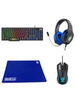 CELLY SPARCO - Gaming Kit 4in1 RACE DAY [SPARCO COLLECTION] - Gaming Tastatur - Amerikansk engelsk - Sort
