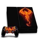 Head Case Designs Officially Licensed Christos Karapanos Dragon Phoenix Art Mix Vinyl Sticker Gaming Skin Decal Cover Compatible With Sony PlayStation 4 PS4 Console and DualShock 4 Controller Bundle