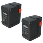 vhbw 2x Batteries compatible avec Gardena débroussailleuse SmallCut 300 Accu (8844-20) 3000mAh, 18V, Li-ion