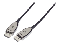 Black Box Active Optical Cable - DisplayPort-kabel - DisplayPort (hane) till DisplayPort (hane) - DisplayPort 1.4 - 40 m - Active Optical Cable (AOC), Dolby DTS-HD Master Audio-support, Dolby TrueHD-support, stöder 21:9-filmförhållande