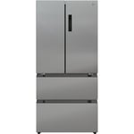 Hoover 436 Litre French Style American Fridge Freezer - Stainless Steel Silver