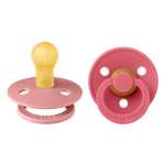 BIBS Colour Latex Size 1 Dusty Pink/Coral 2-pack