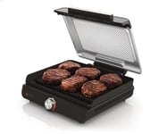 Ninja Contact Grill with Grill Plate and Flat Plate, Family Sized, Low Smoke, cook using little to no oil GR101UK