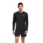On Core Long T-shirt M Herr Svart - Långärmad Tröja för Löpning och Träning