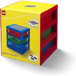 LEGO 40950001 3-Drawer Storage Rack-Red For Organization Of LEGO Bricks Or Toys