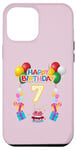 iPhone 14 Plus Seven 7yr 7th Birthday Happy Boys Girls 7 Years Old Party Case