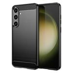tectTech Samsung Galaxy S25 Plus TPU-skal Brushed, Svart