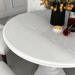 vidaXL Bordsskydd genomskinligt Ø 80 cm 2 mm PVC Transparent