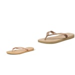 Havaianas 's Slim Flip Flop, Sand Grey Light Golden, 6/7 UK, Women's, Top Tiras, Flip Flop, Rose Gold, 6/7 UK