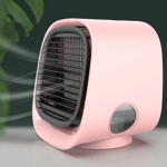 Luftkylare USB - Luftfuktare Fläkt - Bordsfläkt - Rosa