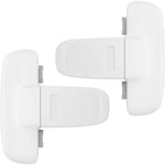 2-pack kylskåpslås för barn, kylskåpsdörrlås för barn, barnsäkerhet, kylskåpslås för kylskåpsdörr, frysdörr White