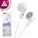 JVC Gumy Stereo In-Ear Wired Earphones│3.5mm Stereo Plug│1m Cord│Coconut White