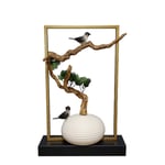 Chinese Zen Decoration ornament, Vase and Bird Decoration, Bogu Frame Art Creative Crafts