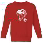 Jurassic Park T Rex Kids' Sweatshirt - Red - 5-6 Years
