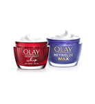 Olay Sun Saviour with Regenerist Whip SPF30 Day Cream & Retinol Max Night Cream Bundle