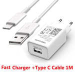 Chargeur de câble de type C-Chargeur USB 5V 3a pour téléphone Huawei P40 P30 Y9A Y7A Honor 10X 9X lite 30 20